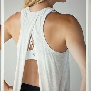 Lululemon All Tied Up Tank | Heather White Sz:2-4 PTP: 16” EUC